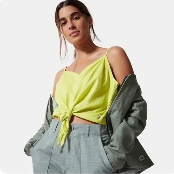 The North Face Tops - The North Face Hillrose Hemp Tank in Sulfur Spring Green